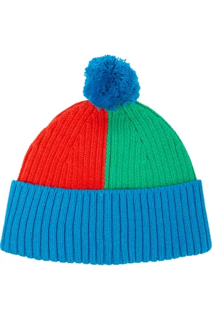 Stella McCartney Gorro de algodón y lana en colorblock