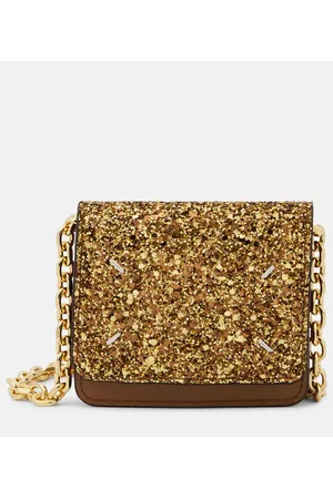 Maison Margiela Cartera con cadena Micro con glitter