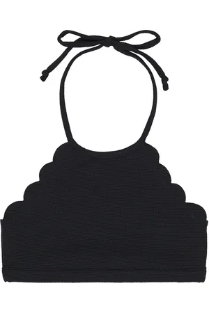 Marysia Top de bikini con borde festoneado