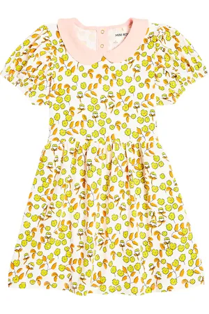 Mini Rodini Vestido Flowers de jersey de algodón