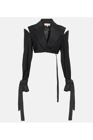 AYA MUSE Blazer Xylo en mezcla de lana cropped