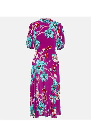 Diane von Furstenberg Vestido midi Nella floral
