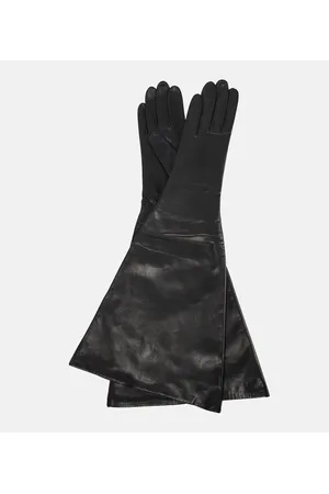 Alaïa Alaïa Guantes Flared de piel