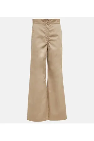 Palm Angels Pantalones anchos de tiro bajo