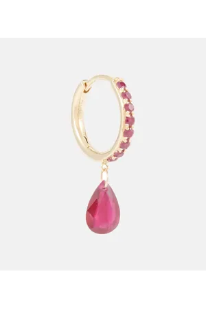 PERSÉE Persée Pendiente individual de oro de 18 ct con rubí