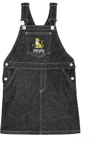 Kenzo Vestido en denim bordado