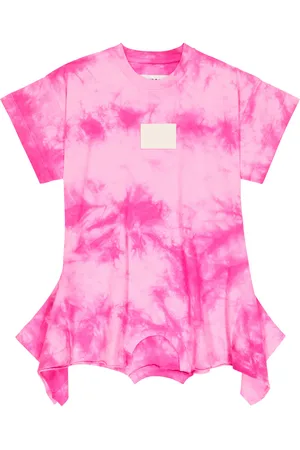 Maison Margiela Vestido estilo camiseta tie-dye
