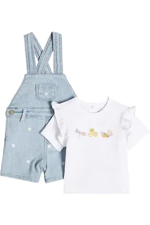 Tartine Et Chocolat Bebé - set de peto y camiseta adornados