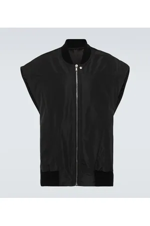 Rick Owens Chaleco Jumbo de denim revestido