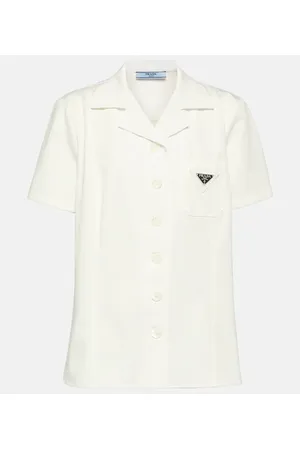 Prada Camisa de algodón con logo