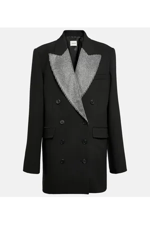 Khaite Blazer Balton con cristales