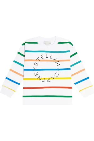 Stella McCartney Sudadera en jersey de algodón a rayas