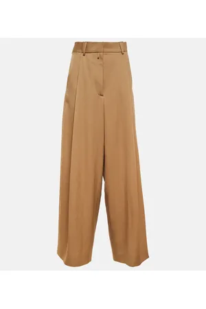 DRIES VAN NOTEN Pantalones anchos de lana
