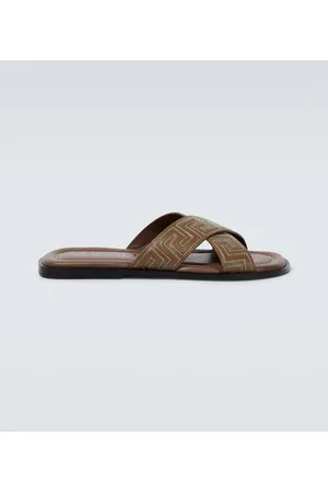 VERSACE Sandalias Greca de piel