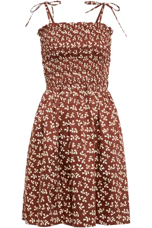 Tory Burch Vestido corto de algodón estampado