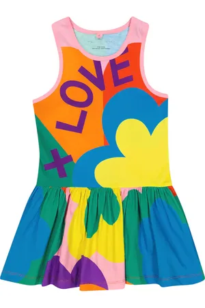 Stella McCartney Vestido de algodón estampado