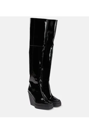 Gia Borghini Botas mosqueteras Gia 31 de charol