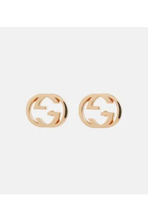Gucci Pendientes Interlocking G de oro de 18 ct