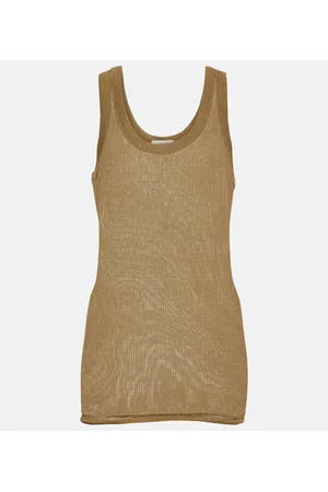 LEMAIRE Tank top en jersey de seda