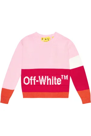 OFF-WHITE Sudadera de algodón en intarsia