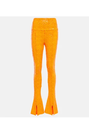 Norma Kamali Leggings de tiro alto adornados
