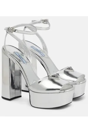 Prada Sandalias de piel con plataforma