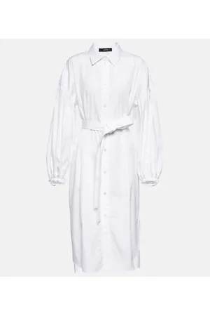 Joseph Vestido midi en popelín de algodón