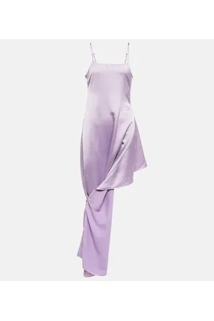 J.W.Anderson Vestido lencero de satén con cremallera