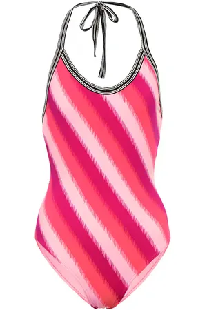 DRIES VAN NOTEN Bañador halter a rayas