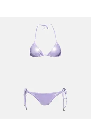 The Attico Bikini metalizado