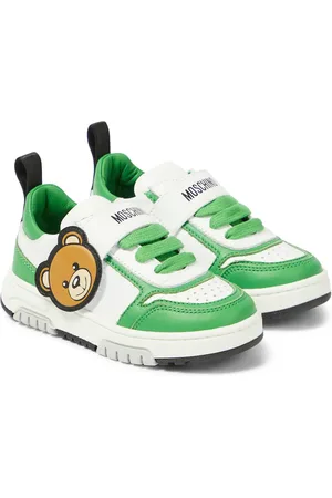 Moschino Zapatillas de piel con Teddy Bear