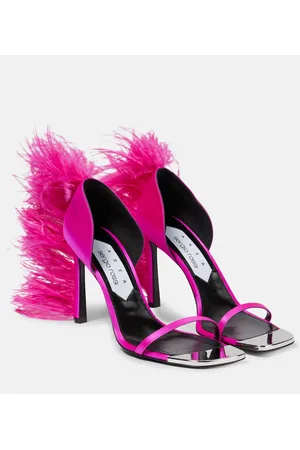 AREA X Sergio Rossi sandalias Amazon con plumas