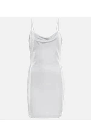 Balmain Vestido lencero en mezcla de algodón