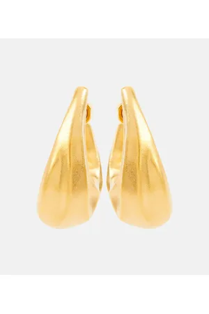Khaite Pendientes de aro Olivia Medium chapados en oro