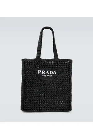 Prada Tote de croché con logo