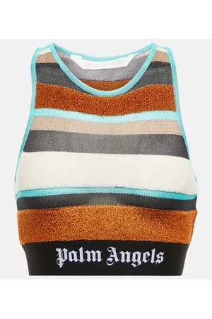 Palm Angels Top en punto de Lurex a rayas