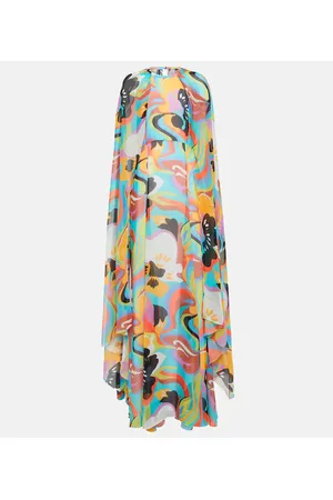 Etro Vestido de fiesta en seda estampada