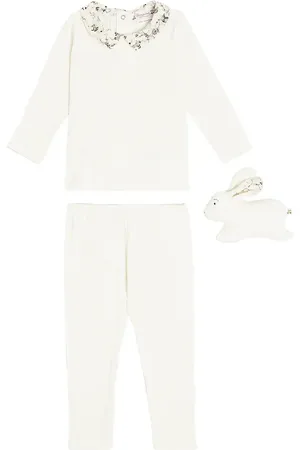 BONPOINT Bebé - set de top, pantalones y peluche Denice