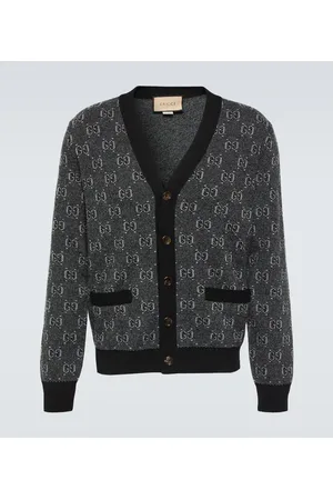 Gucci Cárdigan de lana con GG en jacquard