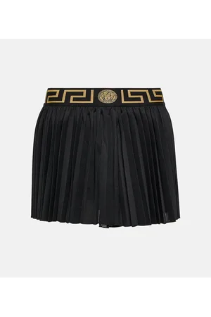 VERSACE Minifalda Greca plisada
