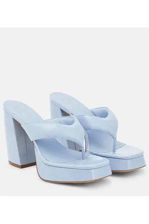 Gia Borghini Sandalias de charol con plataforma