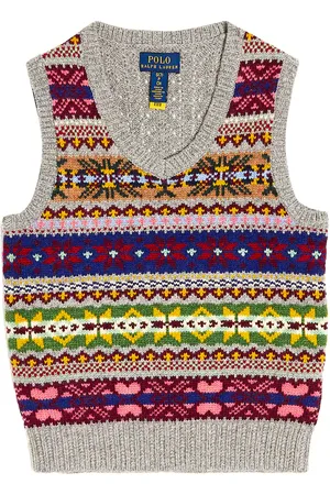Ralph Lauren Chaleco en mezcla de lana Fair Isle