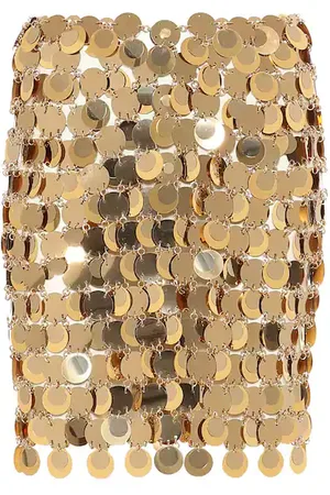 Paco rabanne Minifalda Gold Sparkle Discs