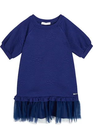MONNALISA Vestido de jersey con tul