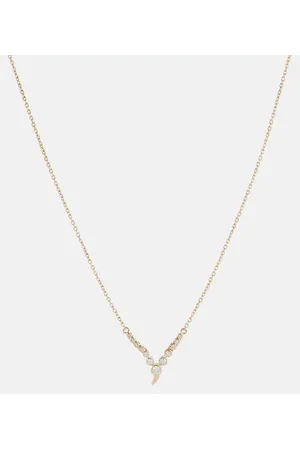 ONDYN Collar Zen Small con colgante de oro 14 ct y diamantes