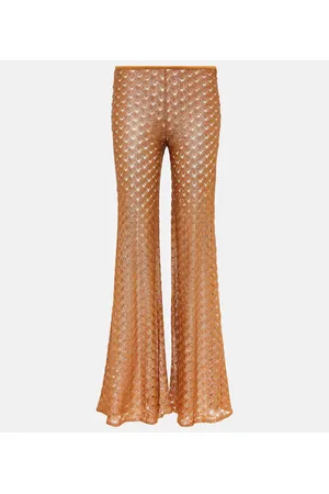 Missoni Pantalones anchos de tiro bajo