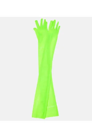 Norma Kamali Guantes largos semitransparentes