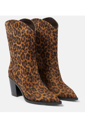 Gianvito Rossi Botas Denver de piel estampada