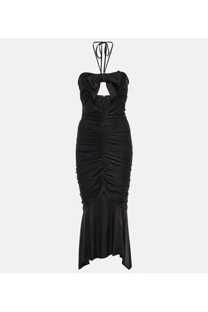 ALEXANDRE VAUTHIER Vestido midi de jersey con cuello halter