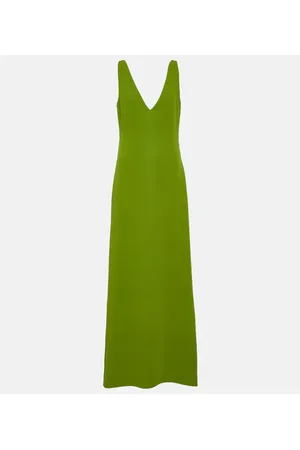 VALENTINO Vestido midi en crepé de seda